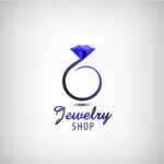 elegant circle jewelry logo vector 11980628